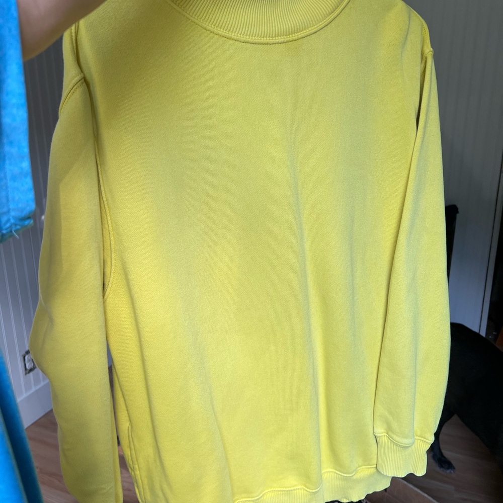 AERIE yellow mock neck
